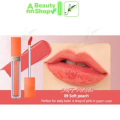 THANH LÝ Son Tint Bóng CLIO MELTING DEWY TINT 3.1g màu #Soft Peach (DATE 5/2022)