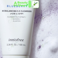 Sữa rửa mặt Innisfree Blueberry Rebalancing 5.5 Cleanser 100ml