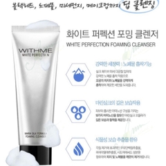 Sữa rửa mặt tạo bọt WITHME White Perfection 120ml (date 1/2023)