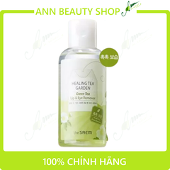 Tẩy trang mắt môi Healing Tea Garden Green Tea Lip & Eye Remover The Saem 150ml (date 2/2022)