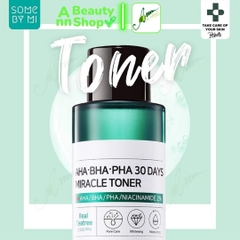 TONER TÁI TẠO LÀN DA AHA-BHA-PHA 30DAYS TONER SOME BY MI