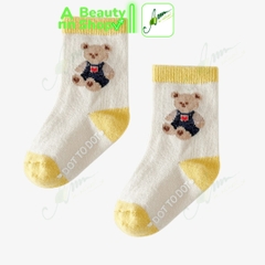 Vớ Thêu Hình Gấu Gdottodot (made in Korea)