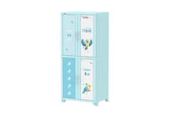 TỦ WING 4 CÁNH DUY TÂN MÀU DƯƠNG VẸT