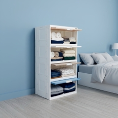 Tủ Nhựa DUY TÂN Nanaby - Nhựa PP an toàn, Thiết Kế Cửa Trượt Ẩn Tiện Lợi Duy Tân