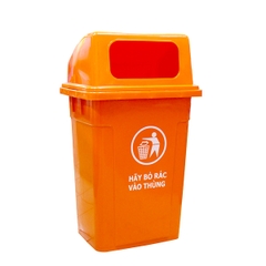 THÙNG RÁC CÔNG CỘNG 90L  NẮP HỞ HIỆP THÀNH