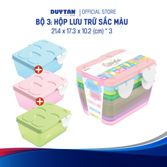 Hộp lưu trữ sắc màu Colorful Box MATSU, nhựa PP nguyên sinh, lưu trữ đa năng cho gia đình, trẻ nhỏ DUY TÂN