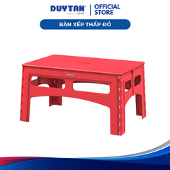 Bàn xếp thấp DUY TÂN, nhựa PP TPE gấp gọn, nút chống trượt, bàn nhỏ gia đình, dã ngoại, hàng quán ăn NHỰA DUY TÂN