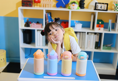 Bình Giữ Nhiệt Cho Trẻ Em DASHI MATSU 360ml – Nhựa PP, PE, Silicone, Quai Mềm, Thép Không Gỉ 304 DUY TÂN