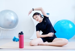 Bình nước Inox Matsu Sport (1668) 650ml, DUY TÂN, inox 304 nhựa PP, giữ nhiệt tốt quai xách tiện lợi DUY TÂN