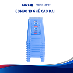 Combo 10 Ghế Cao Đại DUY TÂN – Ghế Nhựa PP, Chắc Chắn, Tiện Dụng