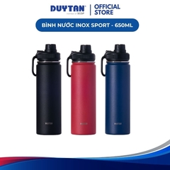 Bình nước Inox Matsu Sport (1668) 650ml, DUY TÂN, inox 304 nhựa PP, giữ nhiệt tốt quai xách tiện lợi DUY TÂN