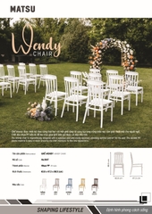 Ghế Wendy DUY TÂN, nhựa PP, ghế nhựa cao cấp công thái học, bền bỉ, dễ lau chùi