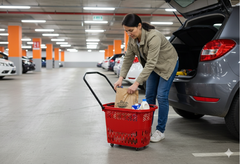 Giỏ Kéo Siêu Thị 3T7 BX DUY TÂN