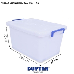 THÙNG VUÔNG 120 LÍT BX DUY TÂN