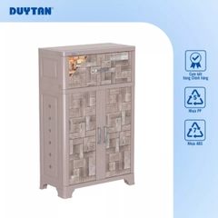 TỦ GIÀY SUKI 1 NGĂN DUY TÂN - XÁM GỖ