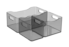 Khay đa năng, DUY TÂN, nhựa PET bền chắc, khay đựng sắp xếp đồ đạc gọn gàng, màu trong suốt cao cấp DUY TÂN