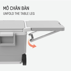 Thùng Đá Có Bàn LUGO MATSU Dung Tích 25L - 35L, Bánh Xe Tiện Lợi, Giữ Lạnh 72h, Tay Kéo Tiện Lợi Duy Tân