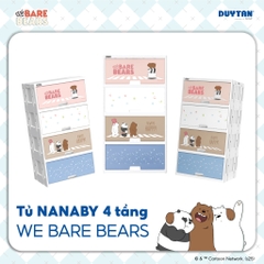 [Đặc biệt] Tủ Nhựa DUY TÂN Nanaby - Nhựa PP an toàn, Thiết Kế Cửa Trượt Ẩn Tiện Lợi