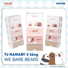 [Đặc biệt] Tủ Nhựa DUY TÂN Nanaby - Nhựa PP an toàn, Thiết Kế Cửa Trượt Ẩn Tiện Lợi