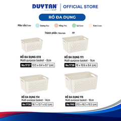 Rổ Nhựa Đa Dụng MATSU – Nhựa PP Nguyên Sinh, Đựng Thực Phẩm & Vật Dụng DUY TÂN