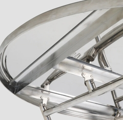 Bàn inox SUPER 1m2 cạnh vuông QP