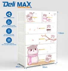 Tủ nhựa DELI MAX 5 tầng  QP