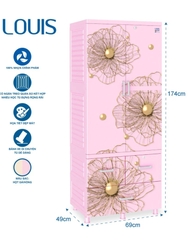 Tủ nhựa LOUIS 2 tầng QP