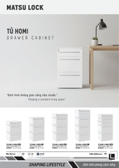 Tủ Nhựa HOMI 3–4–5 Ngăn | MATSU – Chất Liệu PP, Độ Bền Vượt Trội, Đa Dạng Kích Cỡ