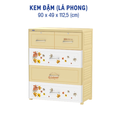 Tủ Tabi Extra 4 Ngăn NHỰA DUY TÂN ( KEM VÒM LÁ )Kích thước siêu rộng rãi (90 x 49 x 112.5 cm)