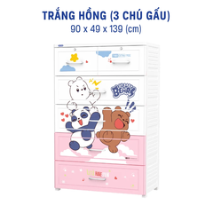 ( TẶNG 1 LY 2 LỚP KAPPU 680ML)Tủ Tabi Extra 5 Ngăn NHỰA DUY TÂN Sở hữu kích thước lớn 90 x 49 x 139 (cm)