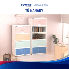 Tủ Nhựa DUY TÂN Nanaby - Nhựa PP an toàn, Thiết Kế Cửa Trượt Ẩn Tiện Lợi Duy Tân