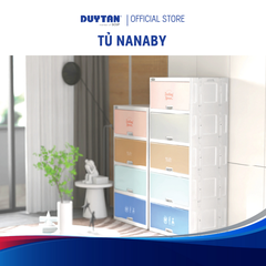 Tủ Nhựa DUY TÂN Nanaby - Nhựa PP an toàn, Thiết Kế Cửa Trượt Ẩn Tiện Lợi Duy Tân