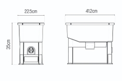 Thùng gạo Clear 10kg MATSU – Nhựa PP an toàn, chống ẩm mốc, lấy gạo tiện lợi DUY TÂN