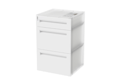 Tủ HOMI 3 Ngăn - 2L1N NHỰA DUY TÂN -TRẮNG