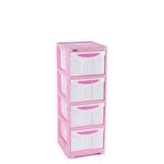 TỦ LỚN 4 NGĂN MÀU HỒNG DUY TÂN