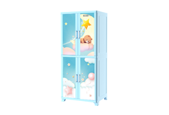 TỦ WING 4 CÁNH DUY TÂN MÀU DƯƠNG GẤU NGỦ