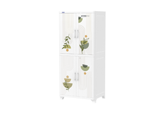 TỦ WING 4 CÁNH DUY TÂN TRẮNG LÁ