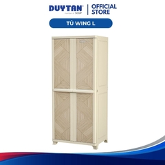 TỦ WING L DUY TÂN MÀU KEM VÂN GỖ