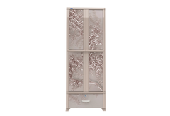 TỦ WING L 2 CÁNH 1 NGĂN DUY TÂN XÁM HOA NHÍ