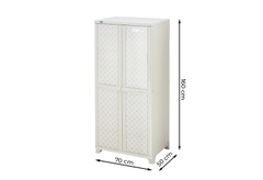 TỦ WING L DUY TÂN MÀU XÁM HOA NHÍ