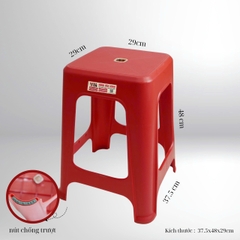GHẾ CAO CHỐNG TRƯỢT DÀY ZEN BI VANMINH- TẢI 300KG