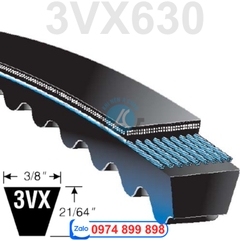 Dây curoa 3VX630 cho máy nén khí