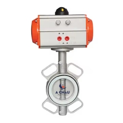 Van bướm điều khiển khí nén inox 304 COVNA Trung Quốc