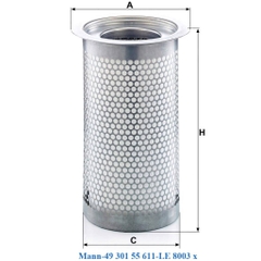 Lọc tách dầu Mann-49 301 55 611-LE 8003 x