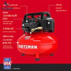 Máy nén khí mini CRAFTSMAN CMEC6150K, Di động, 6 Gallon