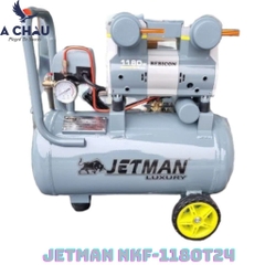Máy nén khí không dầu mini Jetman NKF-1180T24 (24L)