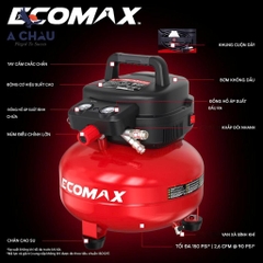 Máy nén khí mini di động ECOMAX 6 Gallon 150 PSI