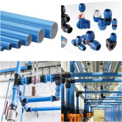 Ống nhôm khí nén Aluminum Air Pipe màu xanh
