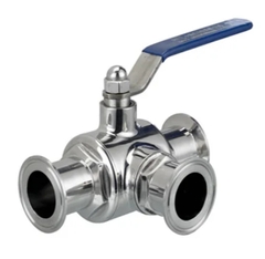 Van bi ba ngã nối clamp