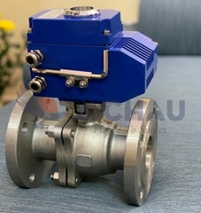 Van bi điều khiển khí nén mặt bích Wonil Hàn Quốc